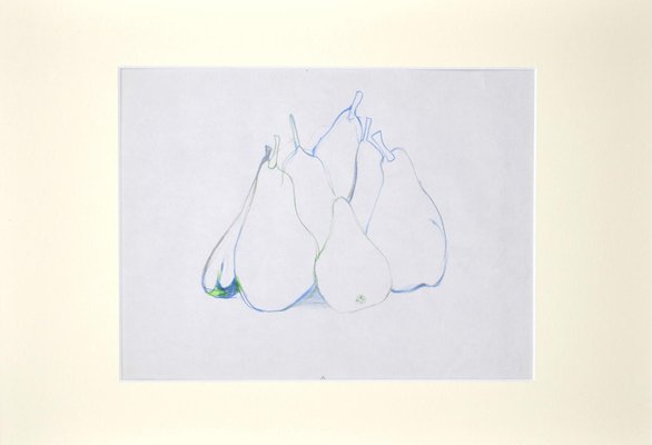 Herta Hausmann, The Pears, Pastel on Paper, Mid-20th Century-ZCI-871706