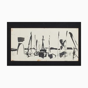 Herta Hausmann, View of a Port, Original Ink Drawing, Mid-20th Century-ZCI-808392