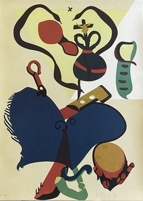 Hervé Telemaque, The Lamp, 1974, Lithograph-KHH-2023106