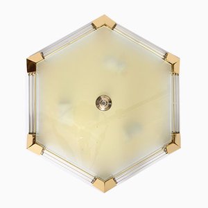 Hexagonal Glass Rod Flush Mount from Honsel, 1980s-IXK-828725