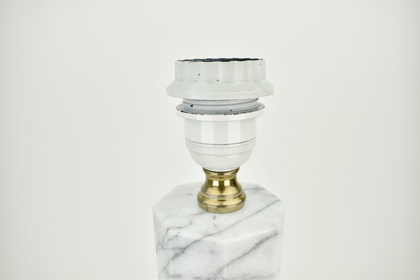 Hexagonal Marble Table Lamp-HJP-1777042