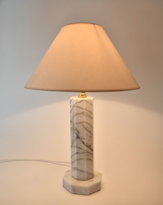 Hexagonal Marble Table Lamp-HJP-1777042