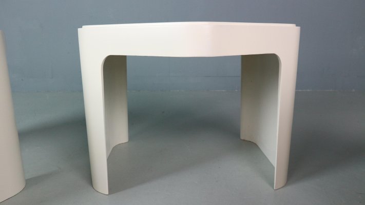 Hexagonal Side Tables attributed to Peter Ghyzcy for Form + Life Collection, 1970s, Set of 5-DT-2026303