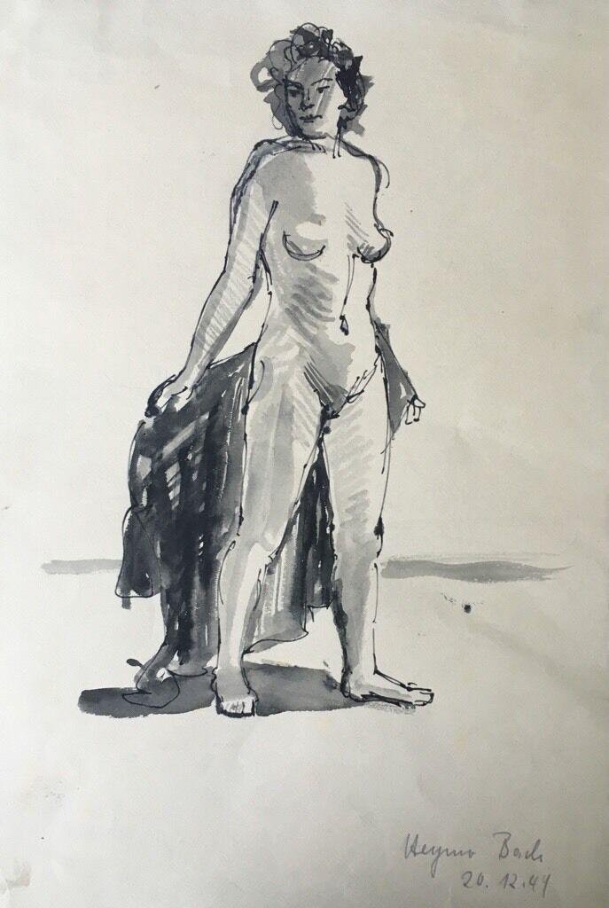 Heymo Bach, 1949, Ink