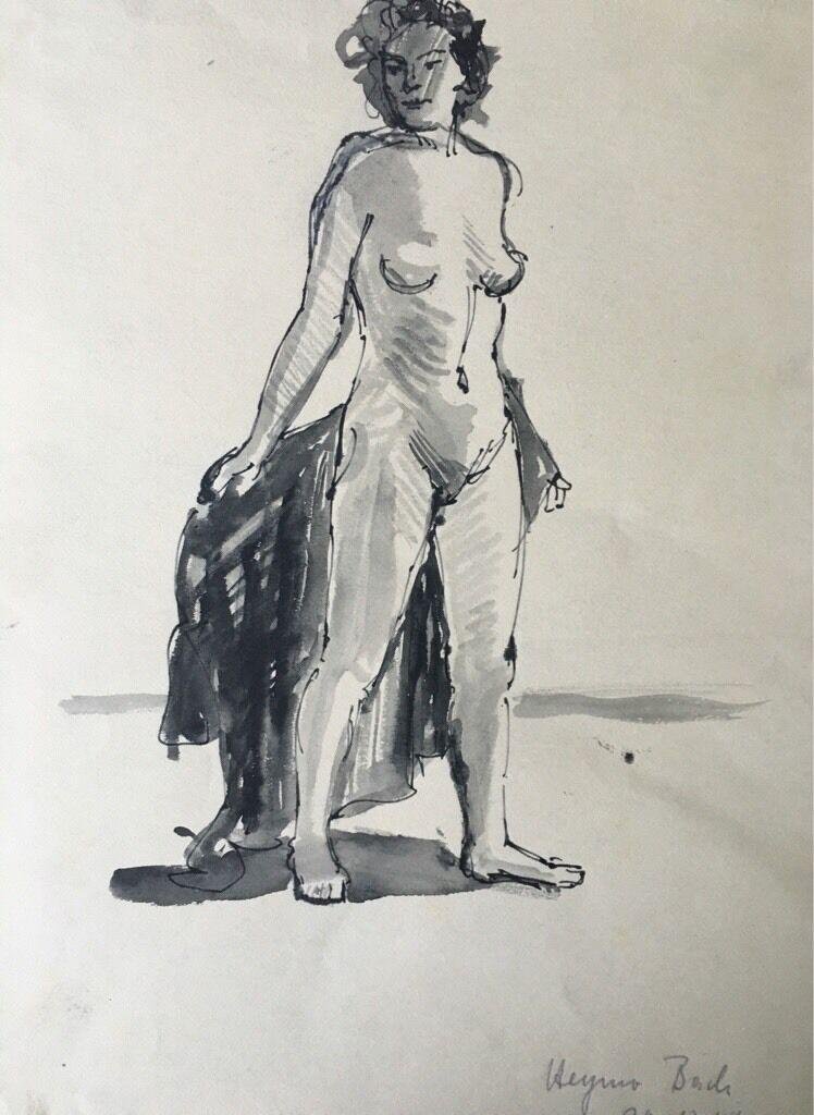 Heymo Bach, 1949, Ink