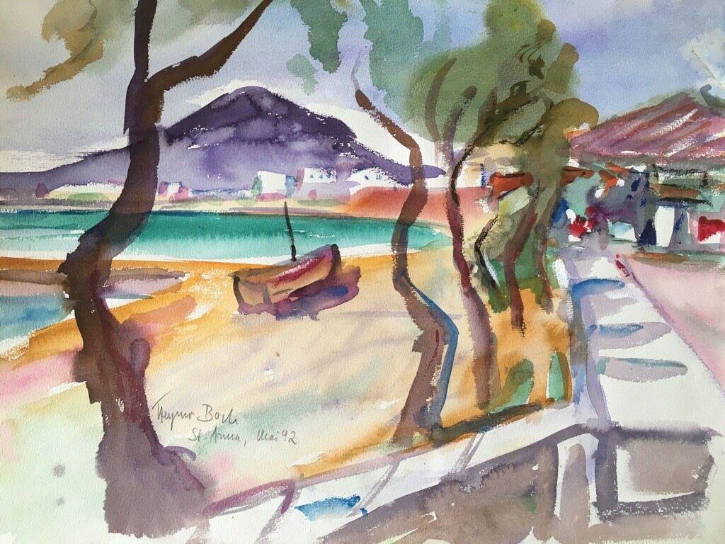 Heymo Bach, 1992, Watercolor