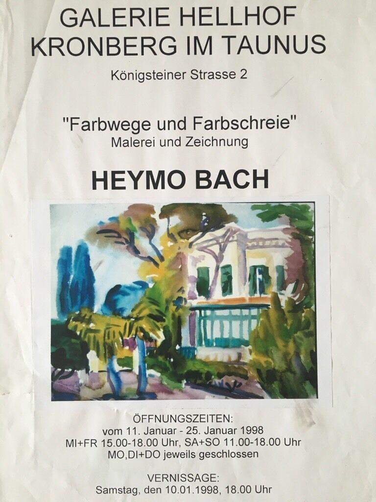 Heymo Bach, 1992, Watercolor