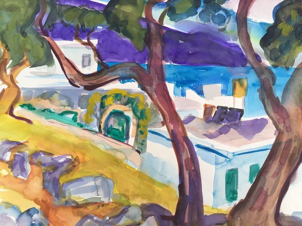 Heymo Bach, Elounda St. Nicolas Bay, 1994, Watercolor