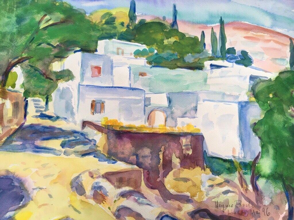 Heymo Bach, Mai Lindos Mai St. Paul’s Bay, 1996, Watercolor