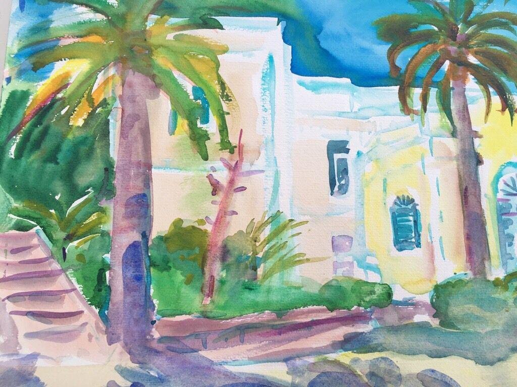 Heymo Bach, Rhodes Conservatory, 2005, Watercolor