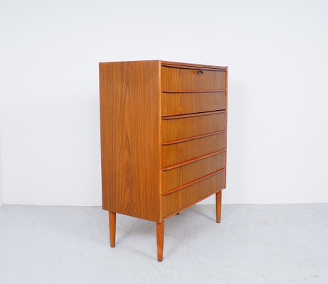 High Chest of Drawers in Teak, 1970s-SN-1777948