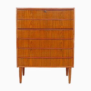 High Chest of Drawers in Teak, 1970s-SN-1777948