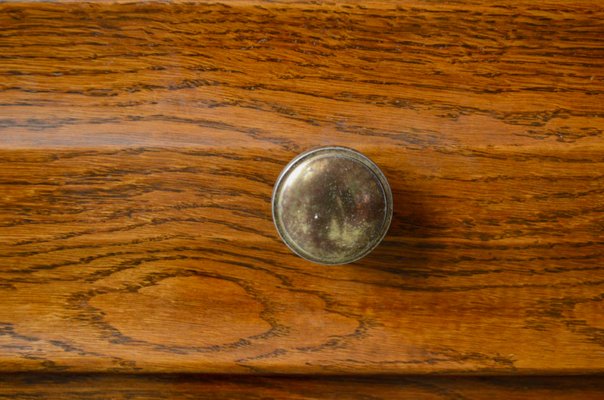 High Chest of Drawers with Compass Feet, 1950s-AIU-1450166