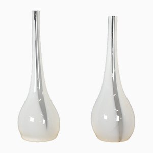 High Collar Glass Vases, Set of 2-GKV-1788381