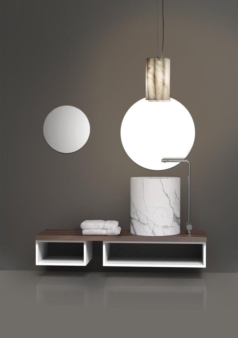 High Entity Circle Washbasin by Marmi Serafini