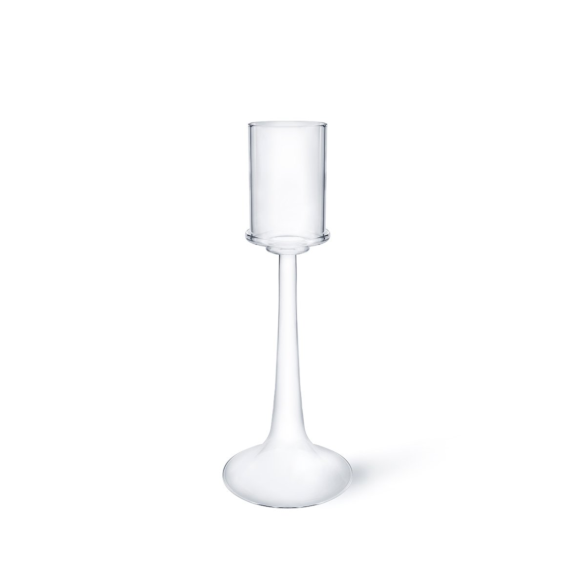 High Fiamma Candleholder in Glass by Aldo Cibic for Paola C.