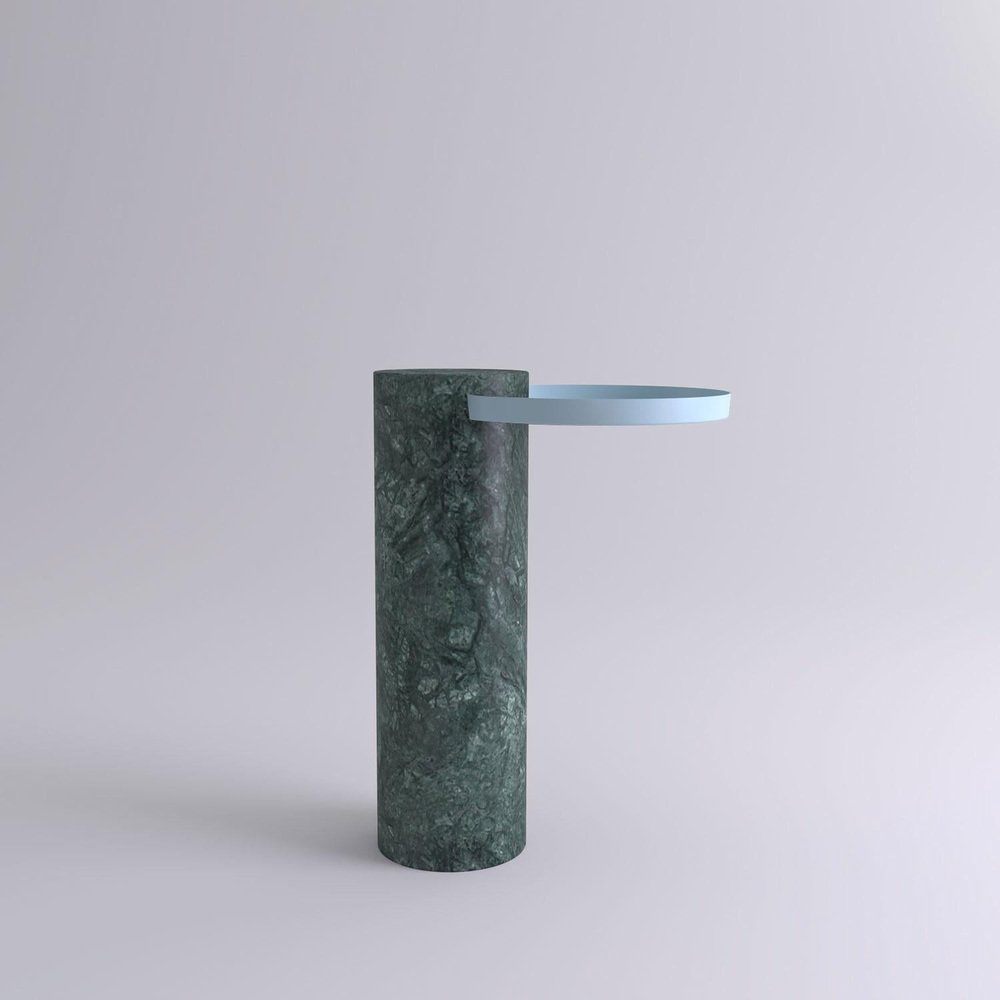 High Indian Green Marble Guéridon by Sebastian Herkner