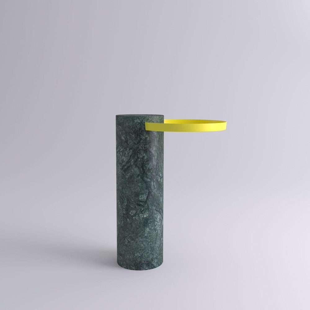 High Indian Green Marble Guéridon by Sebastian Herkner