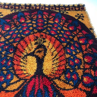 High Pile Rya Rug from Ege Rya Taepper Deluxe, Denmark, 1970s-QZ-1120665