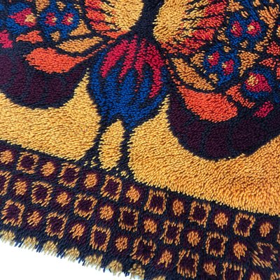 High Pile Rya Rug from Ege Rya Taepper Deluxe, Denmark, 1970s-QZ-1120665