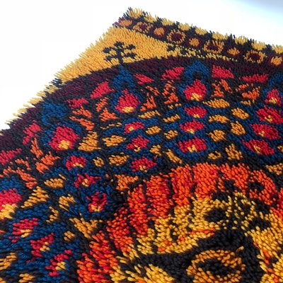 High Pile Rya Rug from Ege Rya Taepper Deluxe, Denmark, 1970s-QZ-1120665