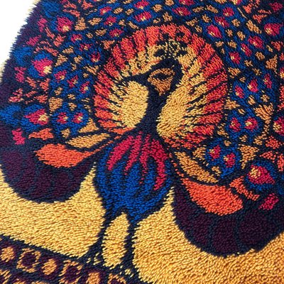 High Pile Rya Rug from Ege Rya Taepper Deluxe, Denmark, 1970s-QZ-1120665