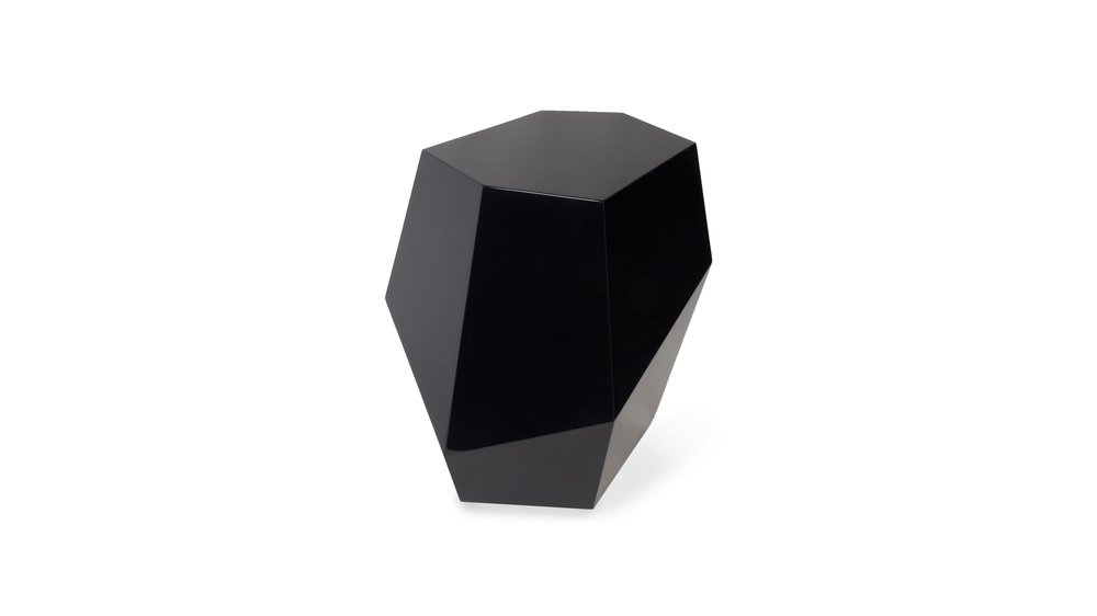 High Three Rocks Black Side Table by Insidherland