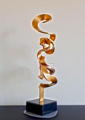 High Weights Gold Sculpture by Kuno Vollet-MDB-1803696