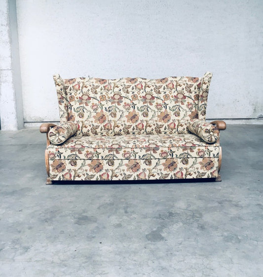 High Wing Back 3-Seater Sofa, 1900s