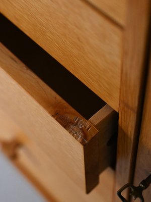 Highboard in Oak with Central Drawers from Bodafors, 1962-QWP-1797518