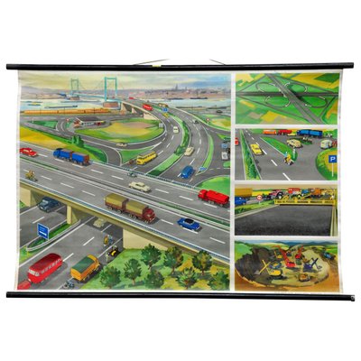 Highway Junction Rollable Wall Chart-KJP-1230665