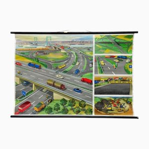 Highway Junction Rollable Wall Chart-KJP-1230665