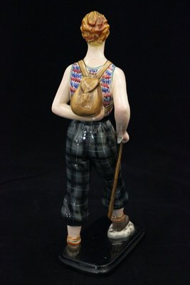 Hiker Ceramic Sculpture from Amba, 1950s-IJR-767791