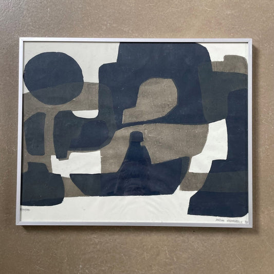 Hilde Möhring, Composition, 1987, Linocut or Woodblock Print