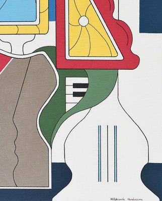 Hildegarde Handsaeme, Happy Flowers, 2016, Acrylic-ZHZ-1753557