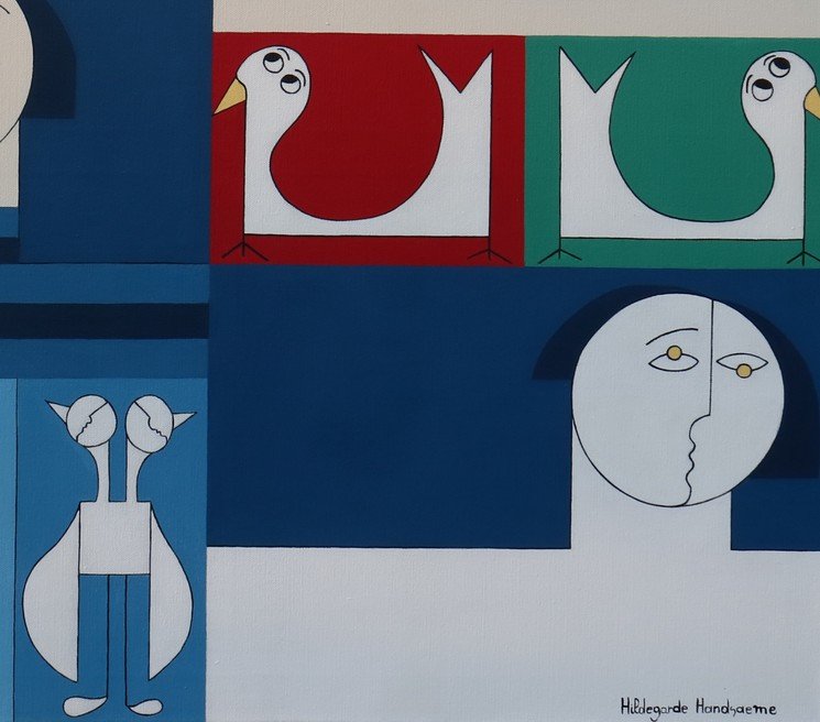 Hildegarde Handsaeme, The Sound of Birds, 2006, Acrylic