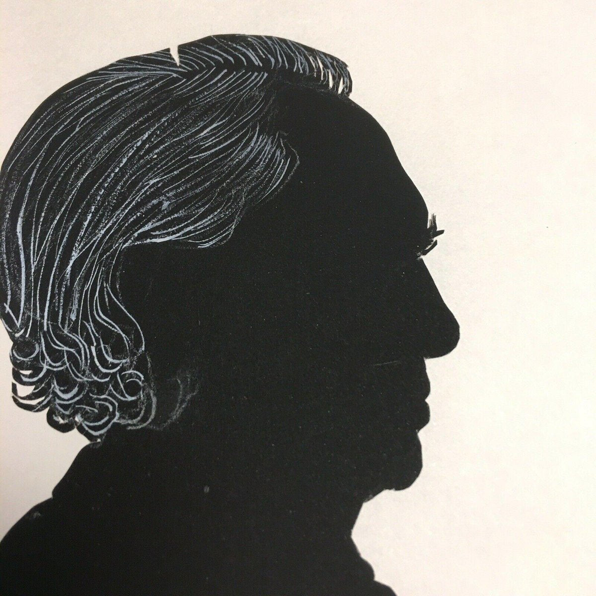 Hilmar Hoffmann, Prof Top Silhouette Hair White Heightened, 1960