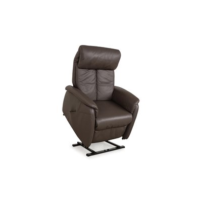 Himolla Cumulus Leather Armchair in Brown Taupe-RQW-2035063