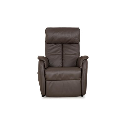 Himolla Cumulus Leather Armchair in Brown Taupe-RQW-2035063