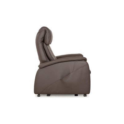 Himolla Cumulus Leather Armchair in Brown Taupe-RQW-2035063