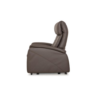 Himolla Cumulus Leather Armchair in Brown Taupe-RQW-2035063