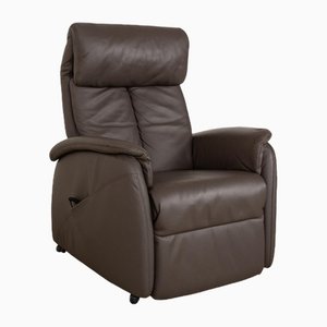 Himolla Cumulus Leather Armchair in Brown Taupe-RQW-2035063