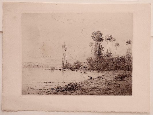 Hippolyte Camille Delpy, Landscape, Etching on Paper, 1904-ZCI-871780