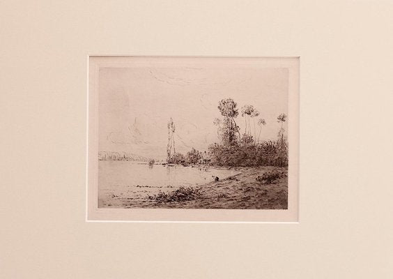 Hippolyte Camille Delpy, Landscape, Etching on Paper, 1904-ZCI-871780