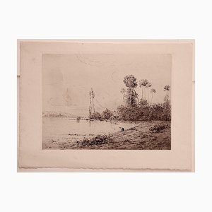 Hippolyte Camille Delpy, Landscape, Etching on Paper, 1904-ZCI-871780