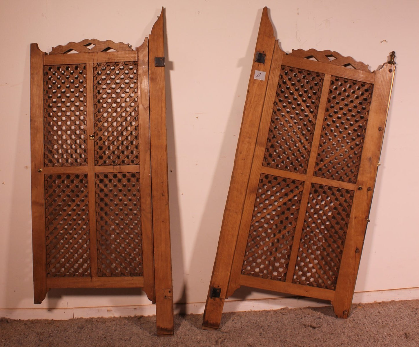 Hispano Moorish Hinged Doors, Set of 2