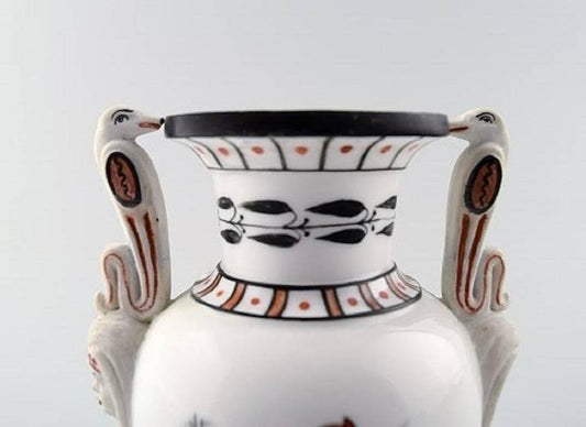 Historicism Royal Copenhagen Vase in Egyptian Style, 1860s