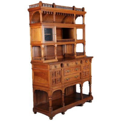 Historicism Style Buffet in Walnut, 1980s-DXD-1148282