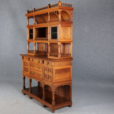 Historicism Style Buffet in Walnut, 1980s-DXD-1148282