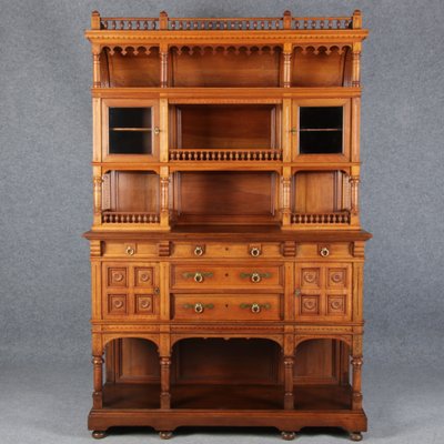 Historicism Style Buffet in Walnut, 1980s-DXD-1148282